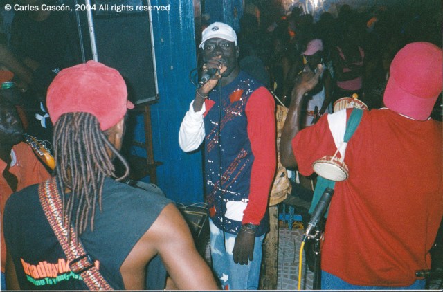 Ndongo Lô, en un concierto en Alizé unos dos meses antes de fallecer